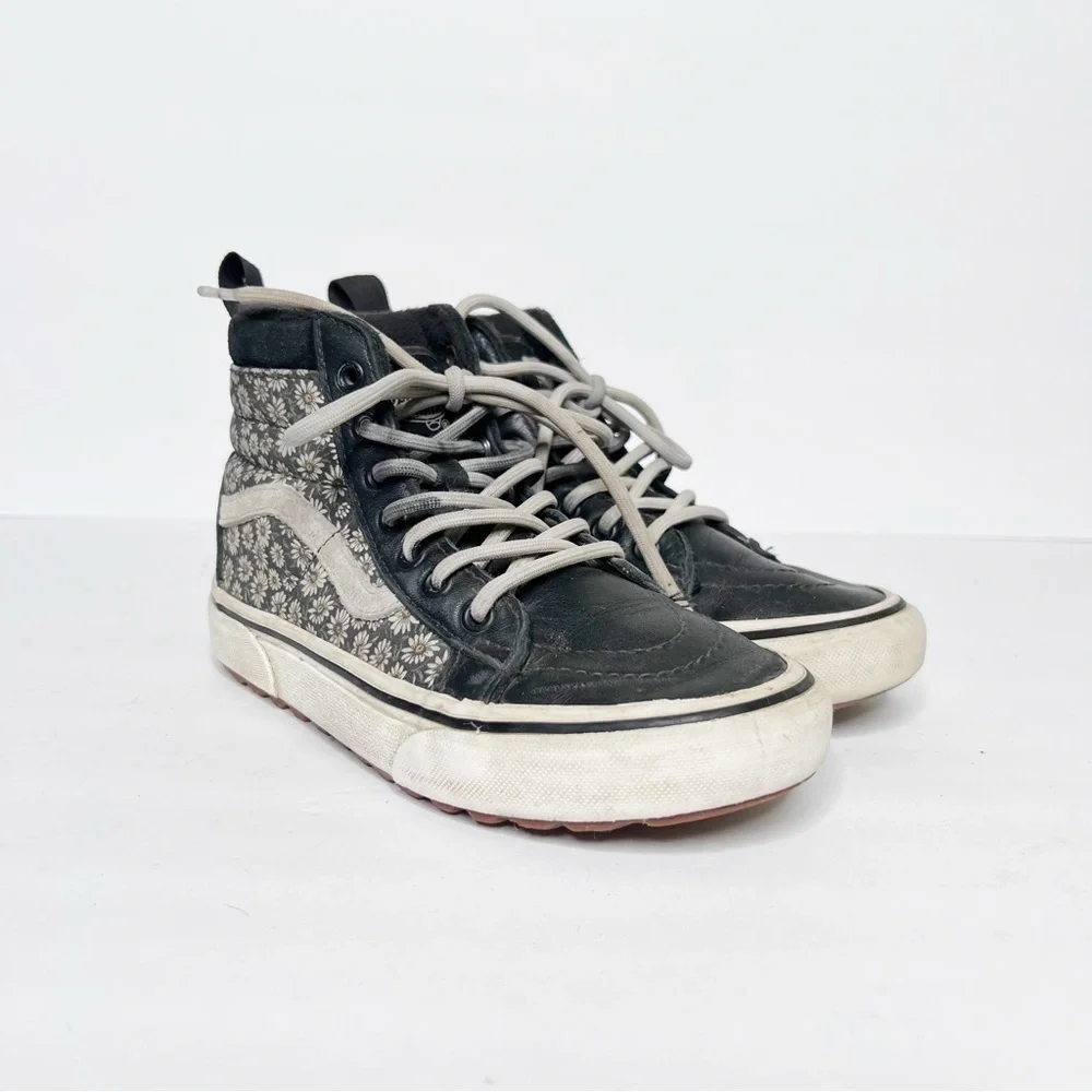 VANS SK8-HI MTE-1 Girls Primaloft Insulated Floral Shoes Size 2 Girls